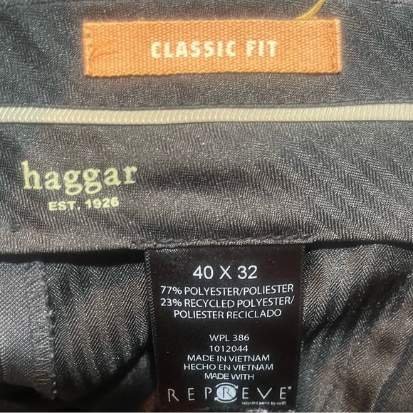 Haggar Gray Dress Pants Classic Style (40x32) - Picture 4 of 4